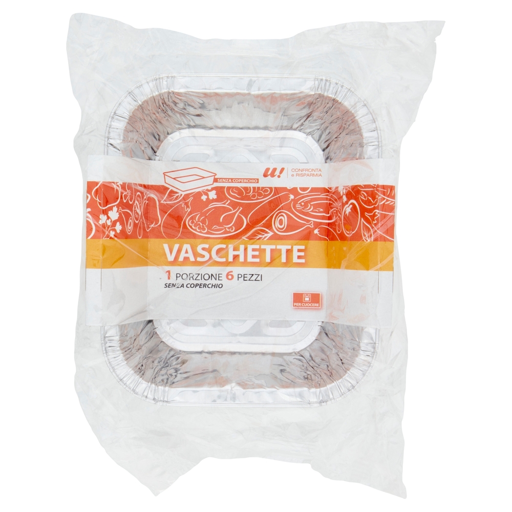 6 Vaschette Mono Porzione U! Confronta e Risparmia